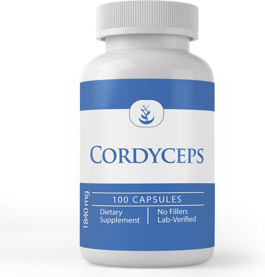 100 Capsules of Lab Verified Cordyceps with Pure Original Ingredients, No Additives or Fillers