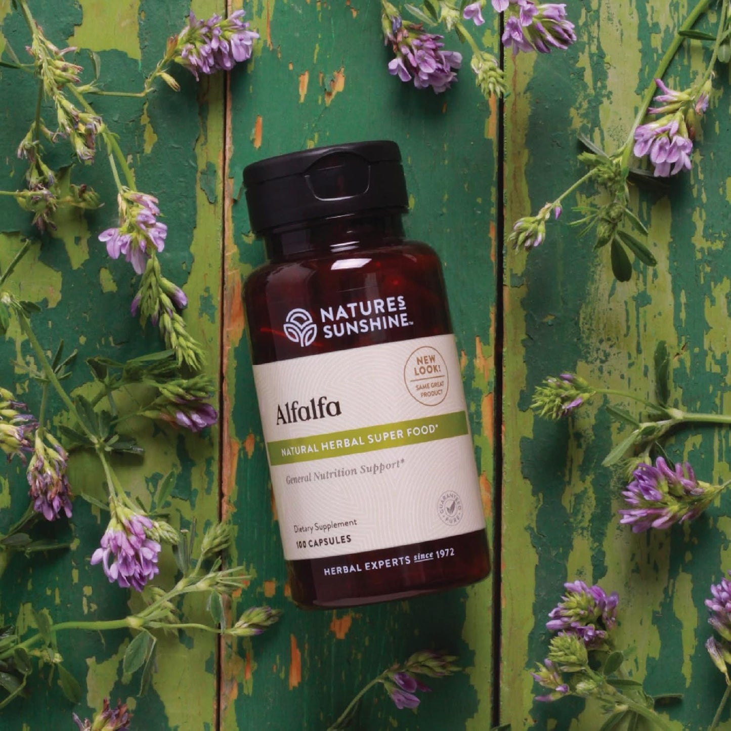 100 Capsules of Nature's Sunshine Alfalfa Supplement for Natural Wellness