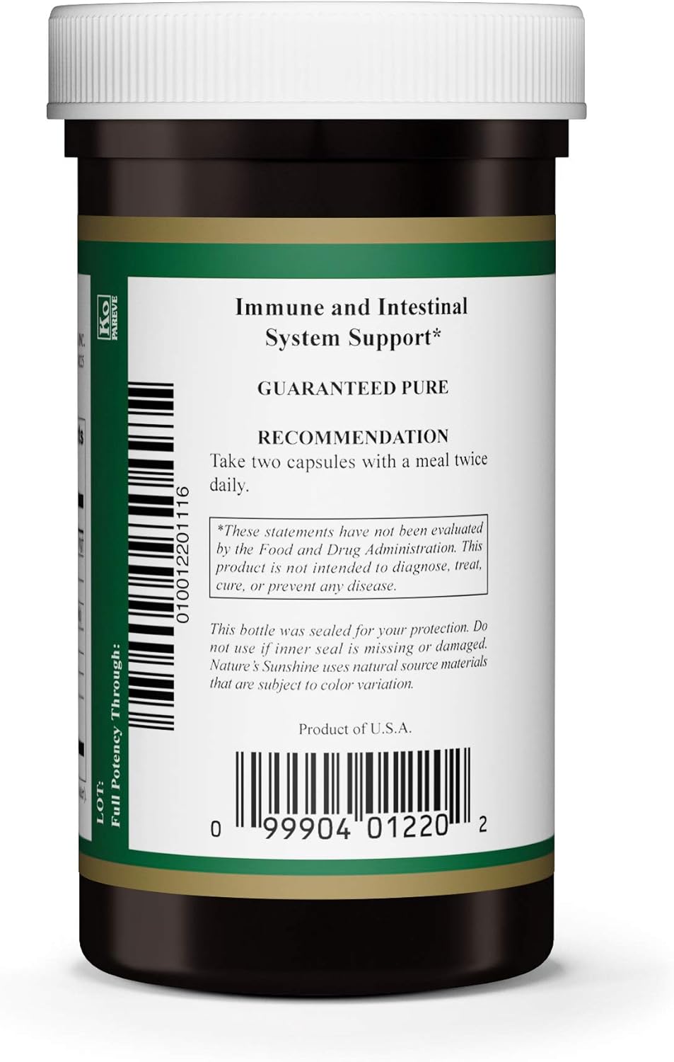 100 Capsules of Nature's Sunshine in-X: Natural Health Supplement
