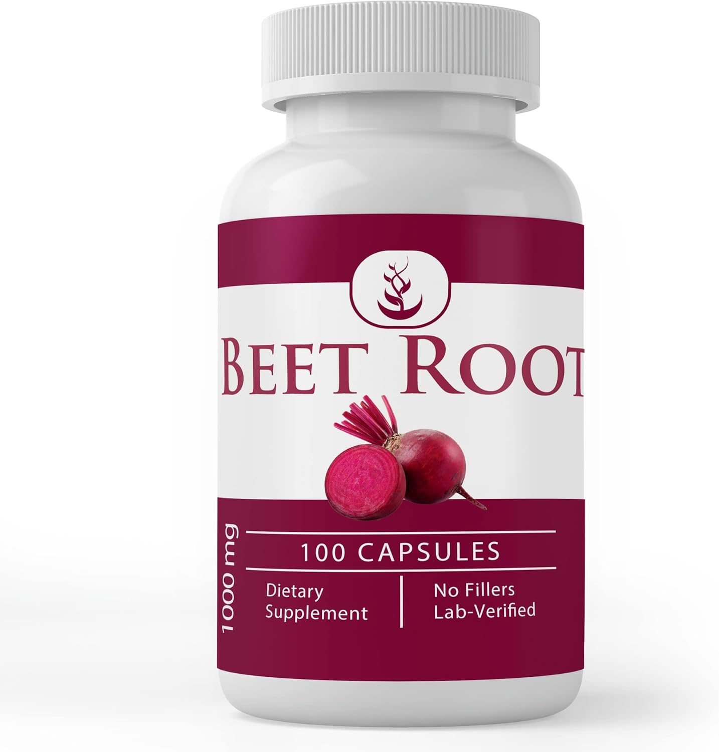100 Capsules of Pure Beet Root - Original Ingredients, Lab Verified, No Additives or Fillers