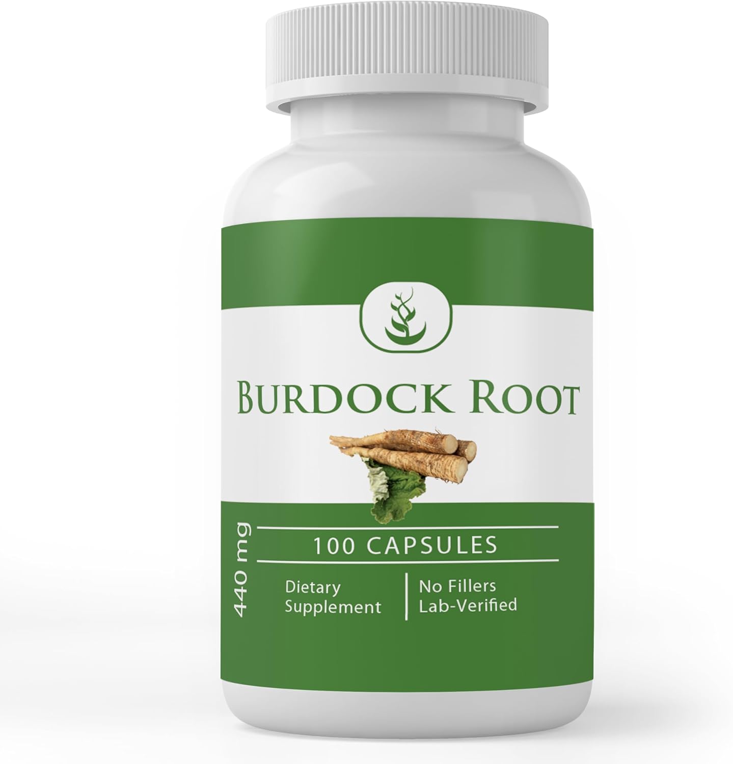 100 Capsules of Pure Burdock Root with Original Ingredients, Lab Verified - No Additives or Fillers