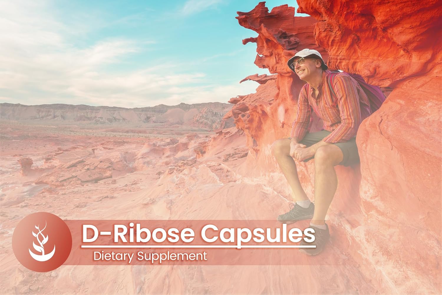 100 Capsules of Pure D-Ribose with Original Ingredients, No Additives or Fillers - Lab Verified