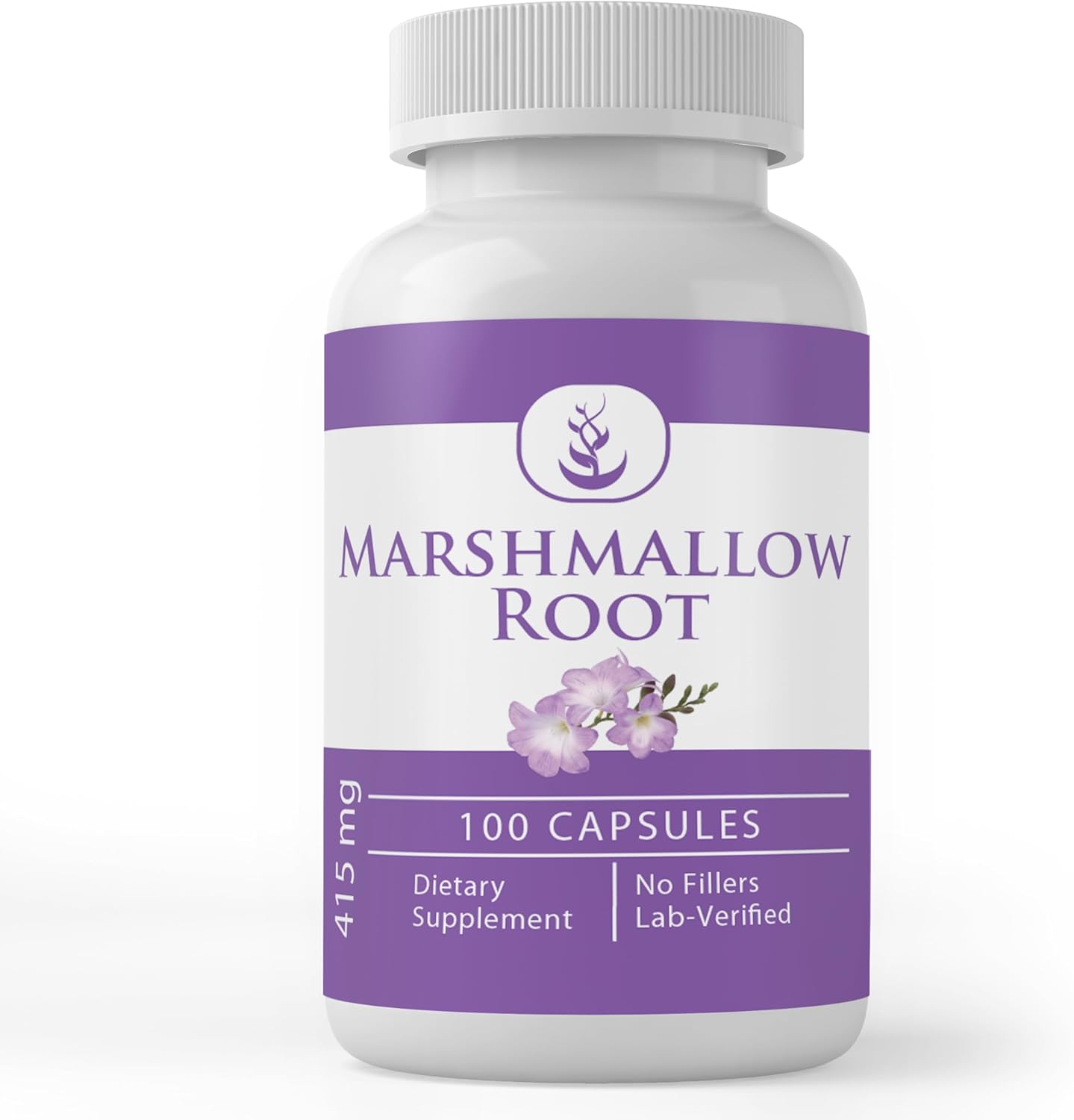 100 Capsules of Pure Marshmallow Root - Lab Verified, No Additives or Fillers - Always Pure Ingredients