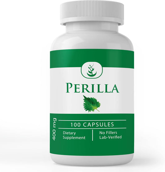 100 Capsules of Pure Perilla Extract - Lab Verified, No Additives or Fillers