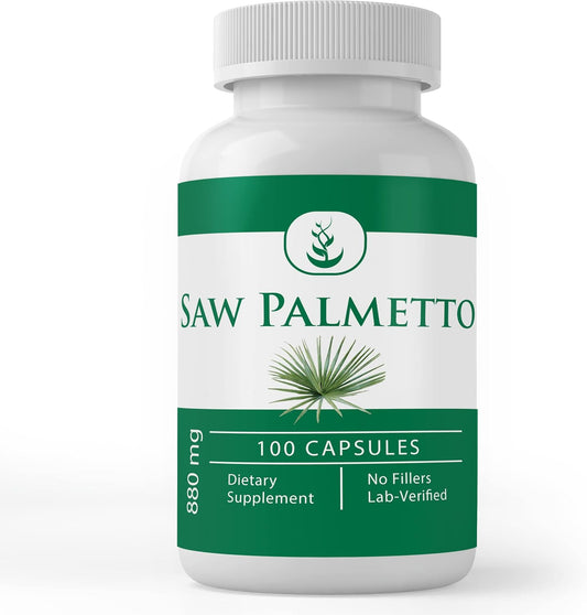 100 Capsules of Pure Saw Palmetto Extract - Lab Verified, No Additives or Fillers