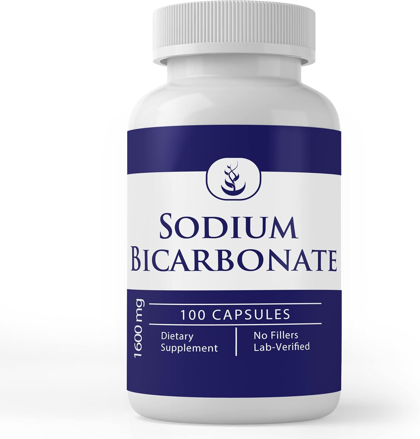 100 Capsules of Pure Sodium Bicarbonate Made with Original Ingredients