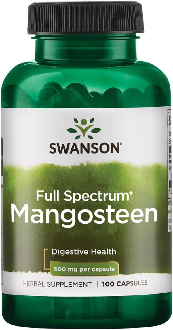 100 Capsules of Swanson Full Spectrum Mangosteen Extract - 500 mg