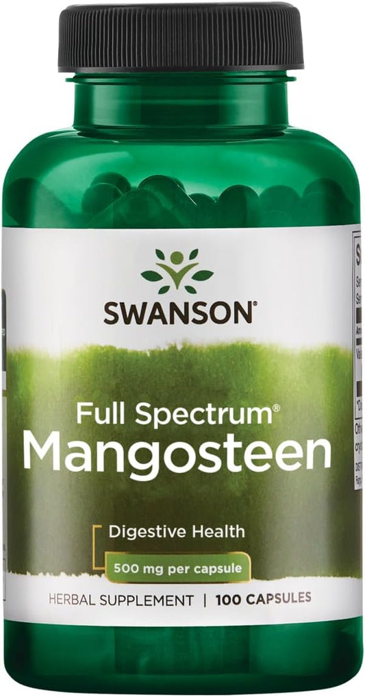 100 Capsules of Swanson Full Spectrum Mangosteen Extract - 500 mg