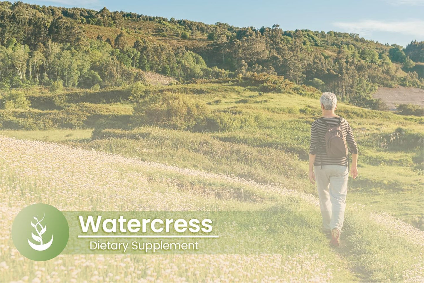 100 Capsules of Watercress - Pure Original Ingredients, Lab Verified, No Additives or Fillers