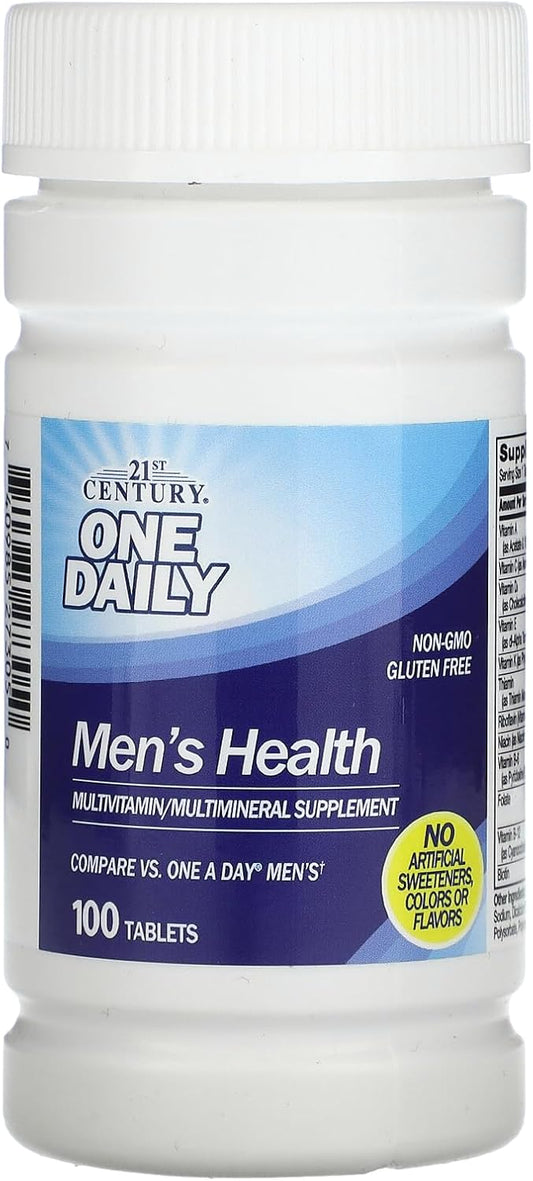 100 Count 21st Century Men's Health Daily Multivitamin Tablets