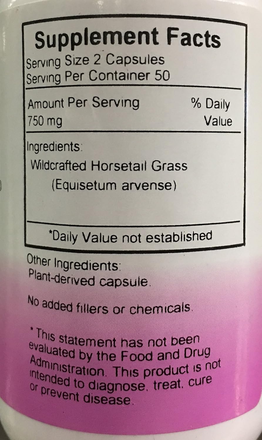 100 Count Christopher's Horsetail Grass Capsules - 375 mg - Natural Vegetarian Supplement