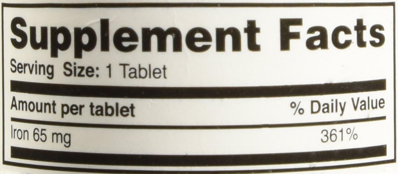 100 Count Ferrous Sulfate Iron Supplement Tablets by UNITED RESEARCH LABS