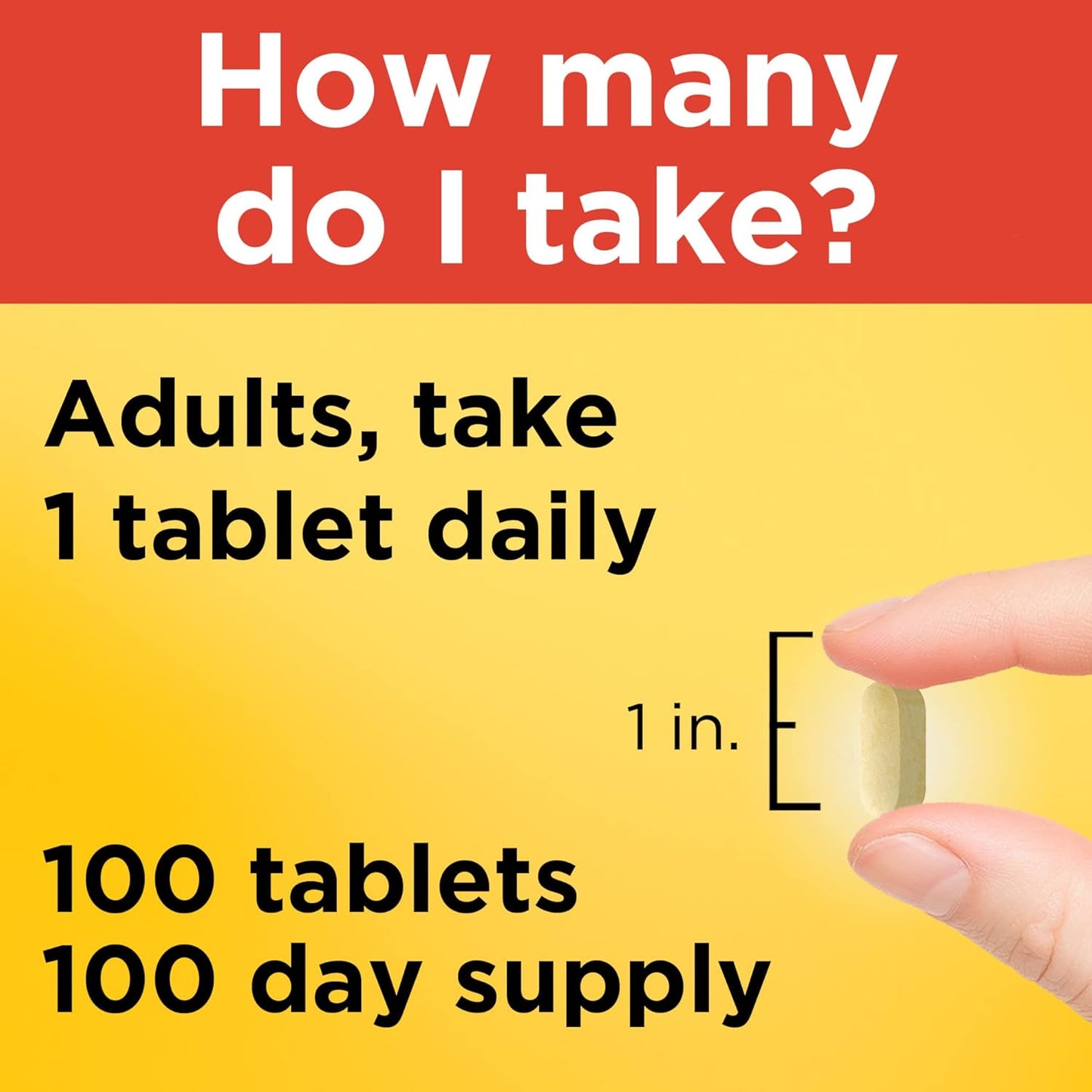 100 Count Nature Made Vitamin C 1000 mg Tablets for Immune System Support