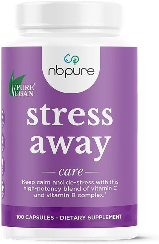 100 Count nbpure Stress Away Capsules - Natural Stress Management Supplement