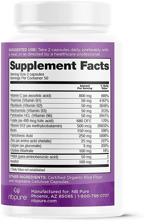 100 Count nbpure Stress Away Capsules - Natural Stress Management Supplement