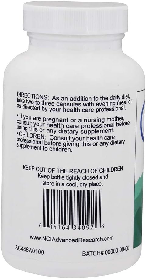 100 Count NCI Advanced Research Dr. Hans Nieper Calcium Orotate Capsules for Bone Health and Wellness