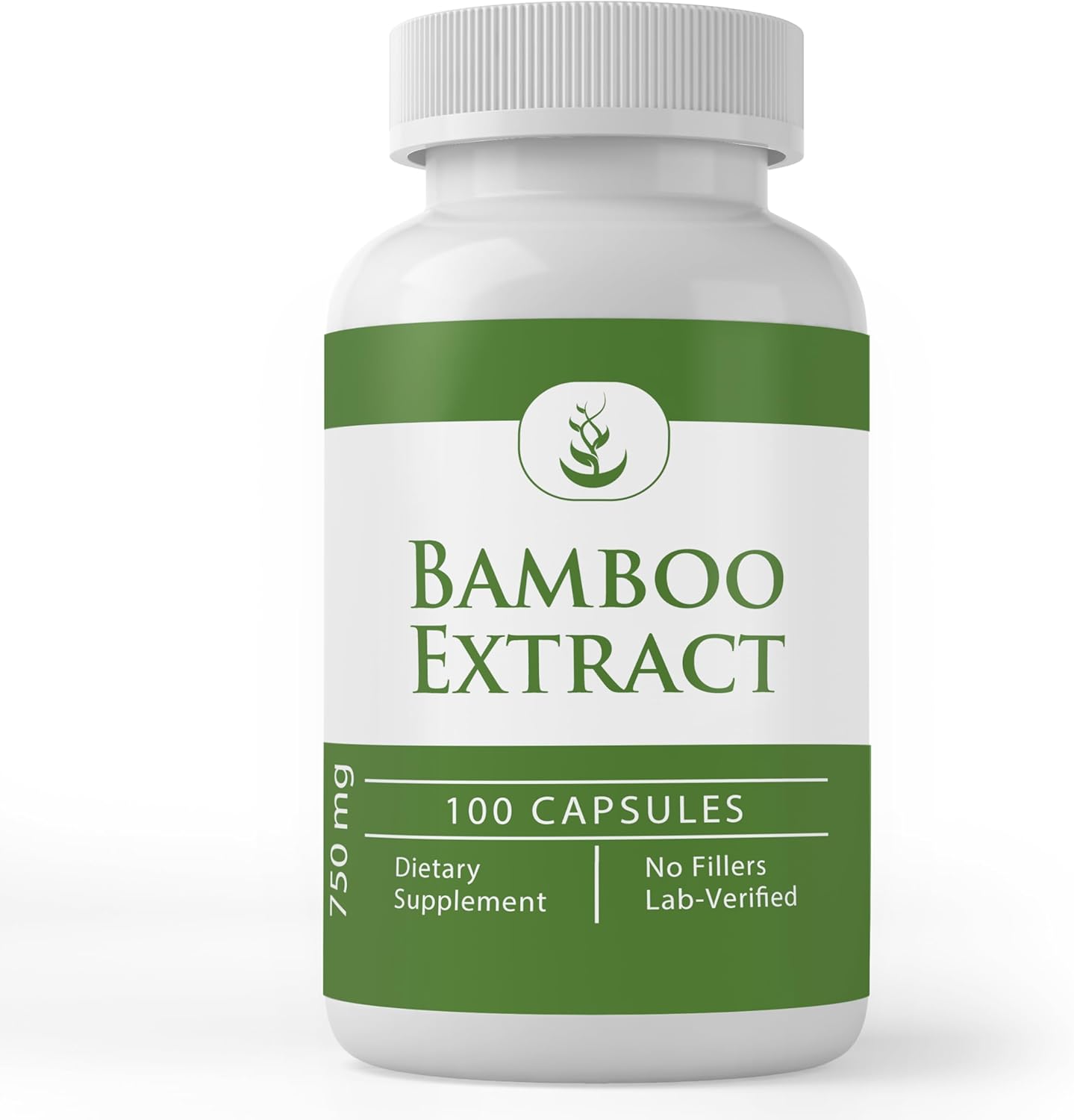 100 Count Pure Bamboo Extract Capsules - Lab Verified, No Additives or Fillers, Always Made with Pure Original Ingredients