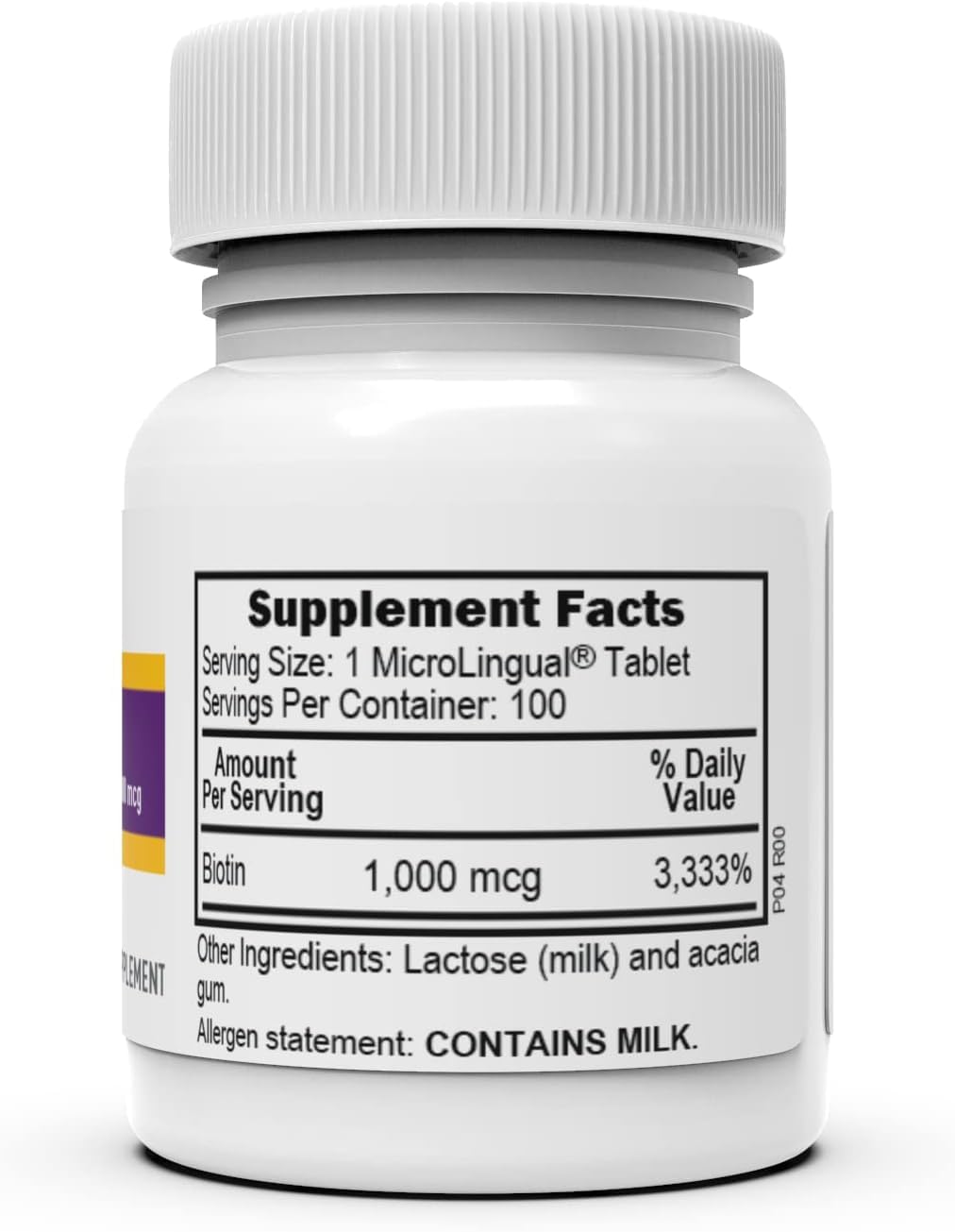 100 Count Superior Source Biotin 1000 mcg Quick Dissolve Tablets for Hair, Skin, Nails - Energy Metabolism Support