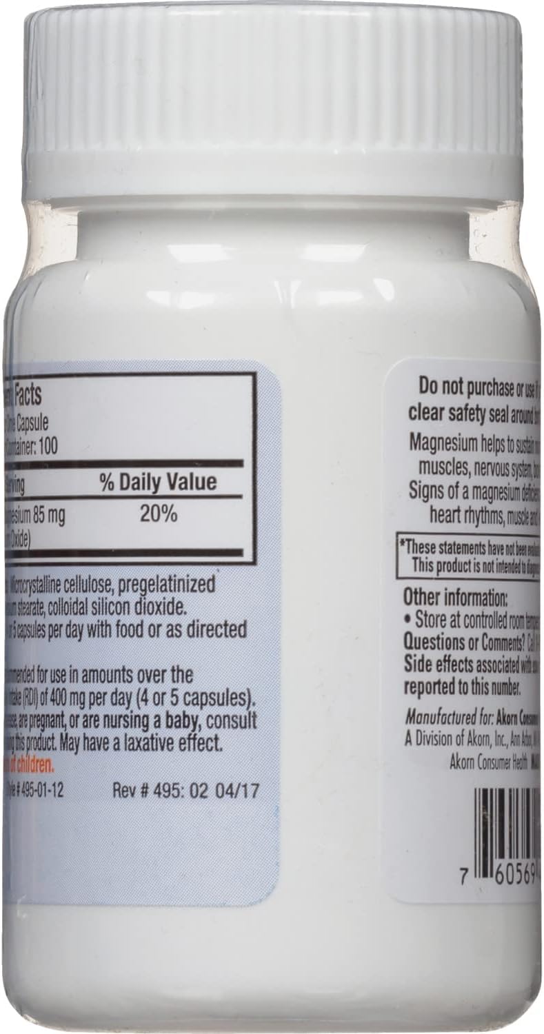 100 Count Uro-Mag Magnesium Oxide Dietary Mineral Supplement