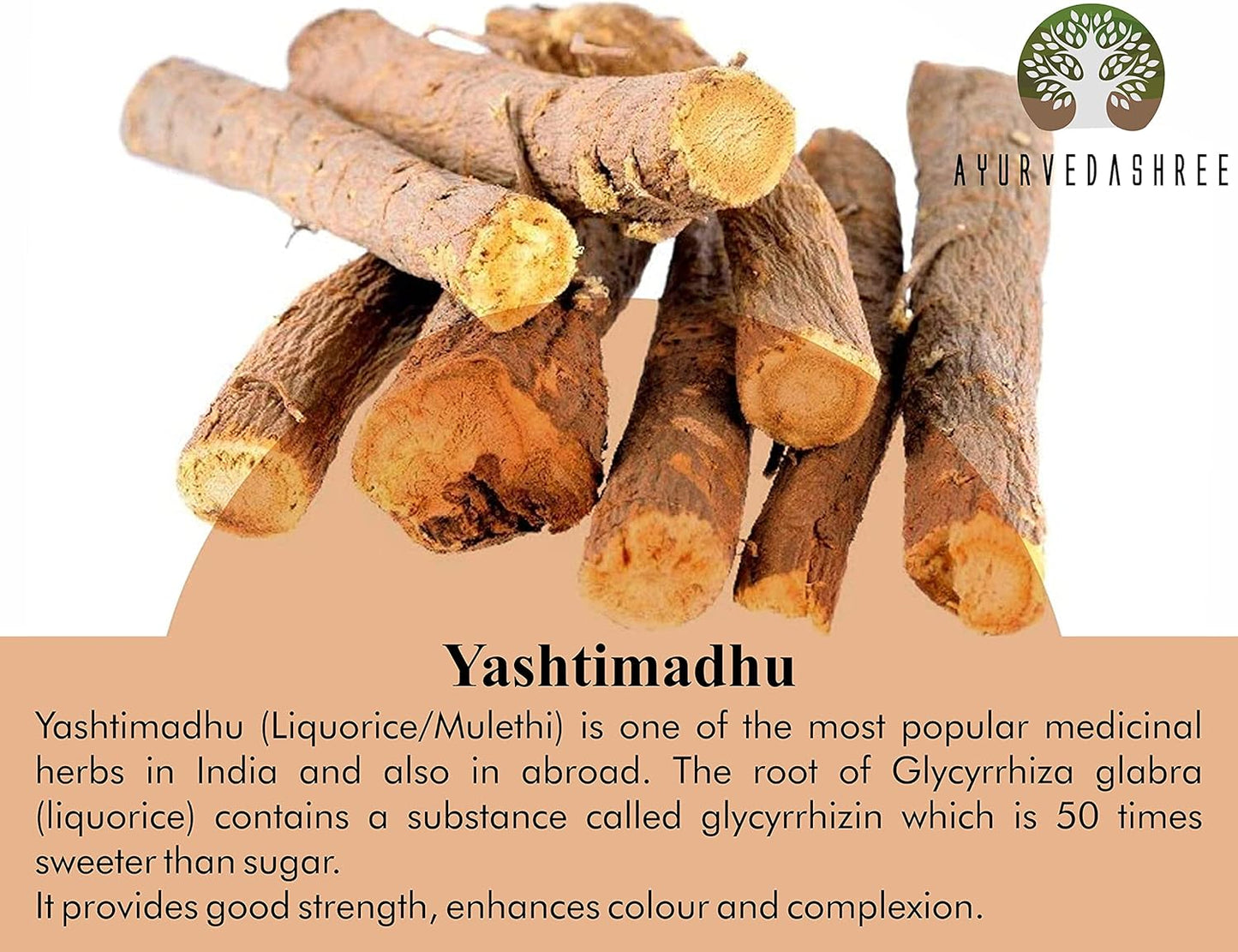 100 Gm Ayurvedic Yashtimadhu Powder | Licorice Root Powder Glycyrrhiza glabra | Immunity Support | Vegan & Gluten Free