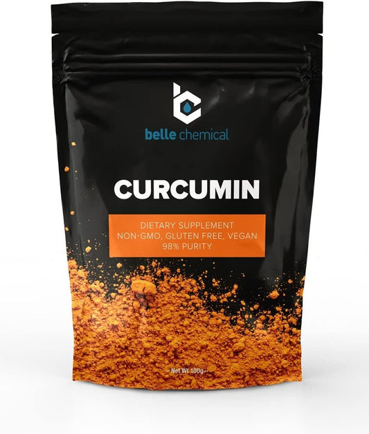 100 Grams of Belle Chemical 98% Pure Curcumin Powder with 98% Curcuminoids
