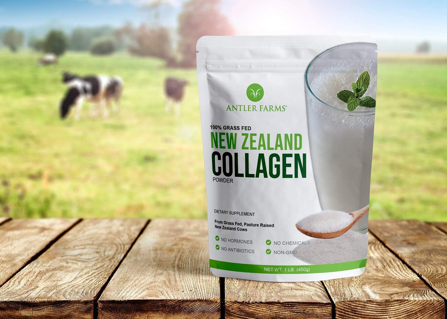100% Grass Fed New Zealand Whey Protein Isolate & Collagen Powder Bundle from Antler Farms