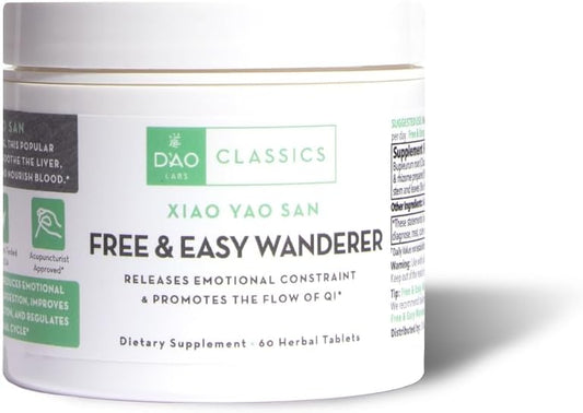 100 Herbal Capsules of D'AO Labs Free & Easy Wanderer - Xiao Yao San Formula