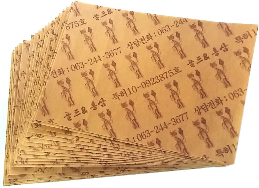 100 Korean Red Ginseng Patch Powerstrips - Natural Energy Boost and Pain Relief