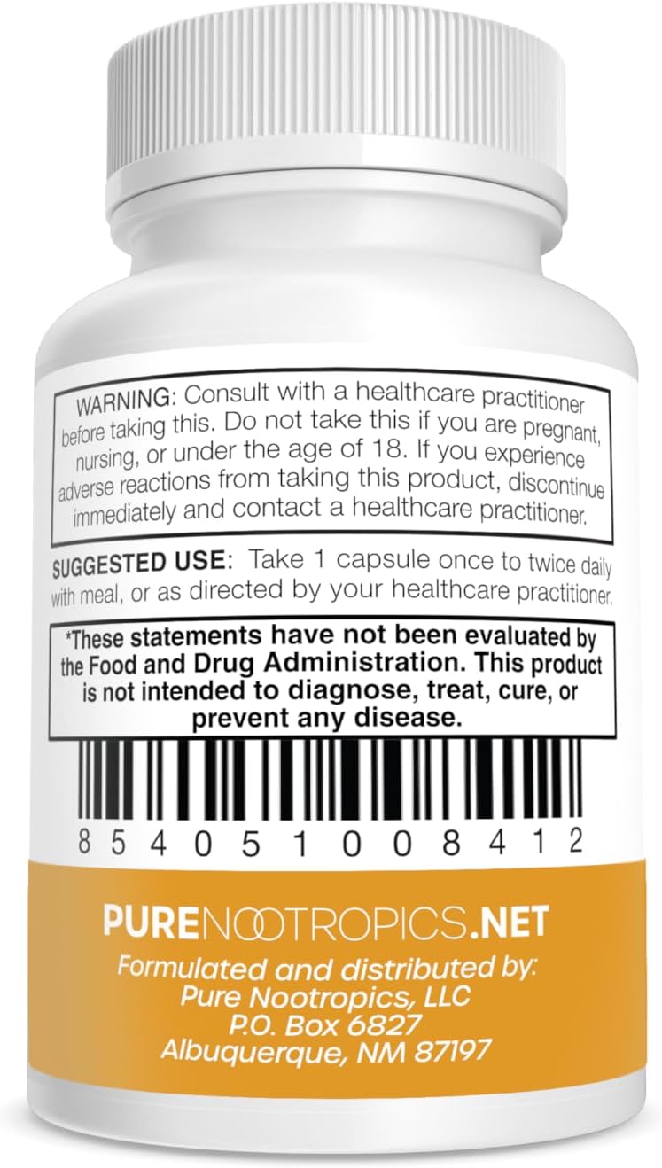 100 mg 90 Capsules Pure Dihydroberberine Supplement (GlucoVantage) for Enhanced Mental Clarity and Focus