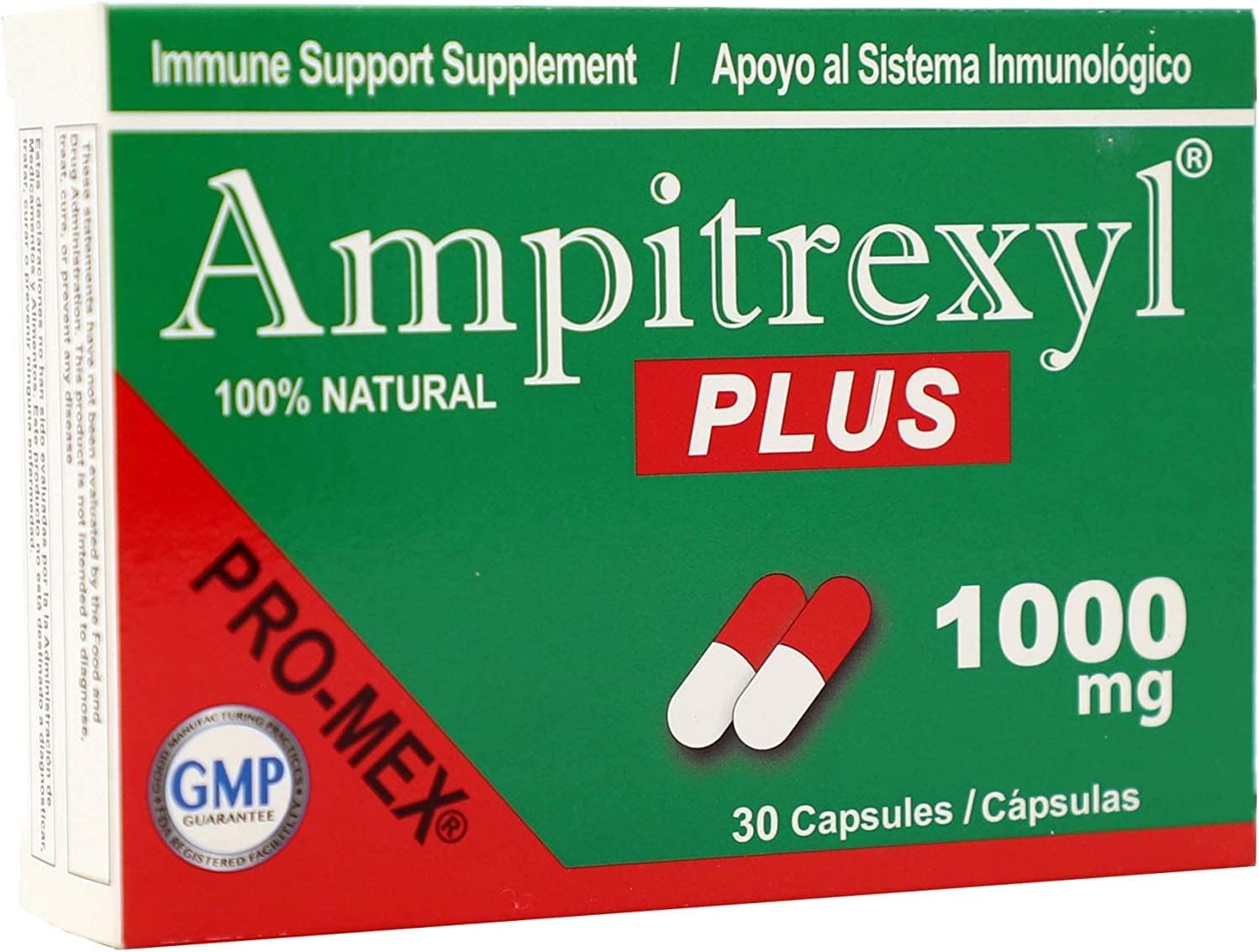 100% Natural Ampitrexyl Plus Antioxidant Capsules - 30 Count, 1000 mg - Herbal Immune Support Supplement - BoostGo Australia