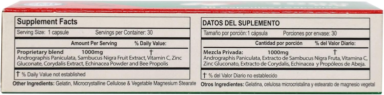 100% Natural Ampitrexyl Plus Antioxidant Capsules - 30 Count, 1000 mg - Herbal Immune Support Supplement - BoostGo Australia