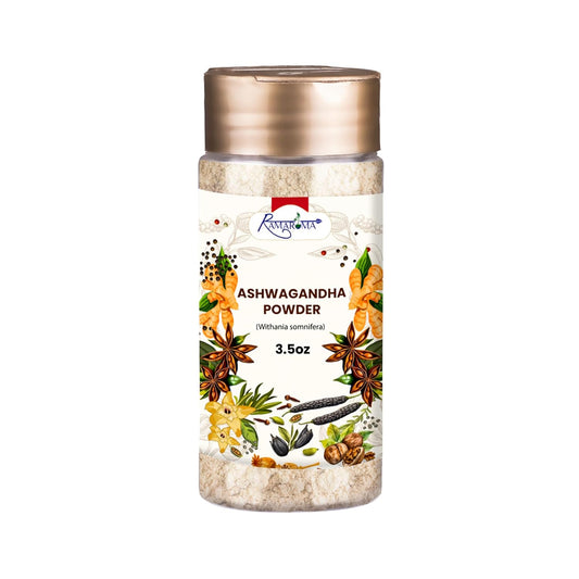 100% Natural Organic Ashwagandha Powder - Vegan, Gluten-Free, Kosher, Non-GMO, Uplift Mood - Herbal Supplement - 8oz