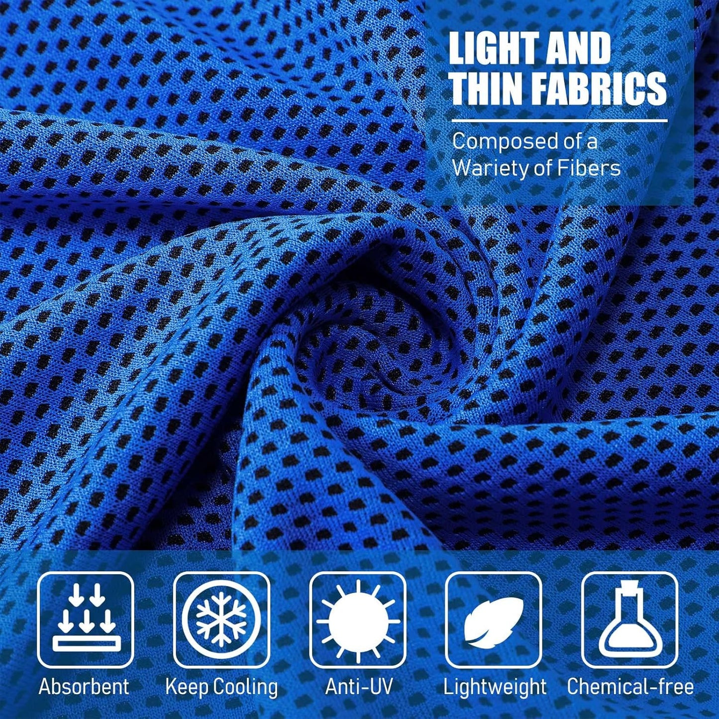 100 Pack Cooling Towel Microfiber Ice Towel for Gym, Yoga, Golf - Breathable Chilly Sweat Towel for Neck and Face - Sports Towel for Workout and Beach - Cooling Accessories
