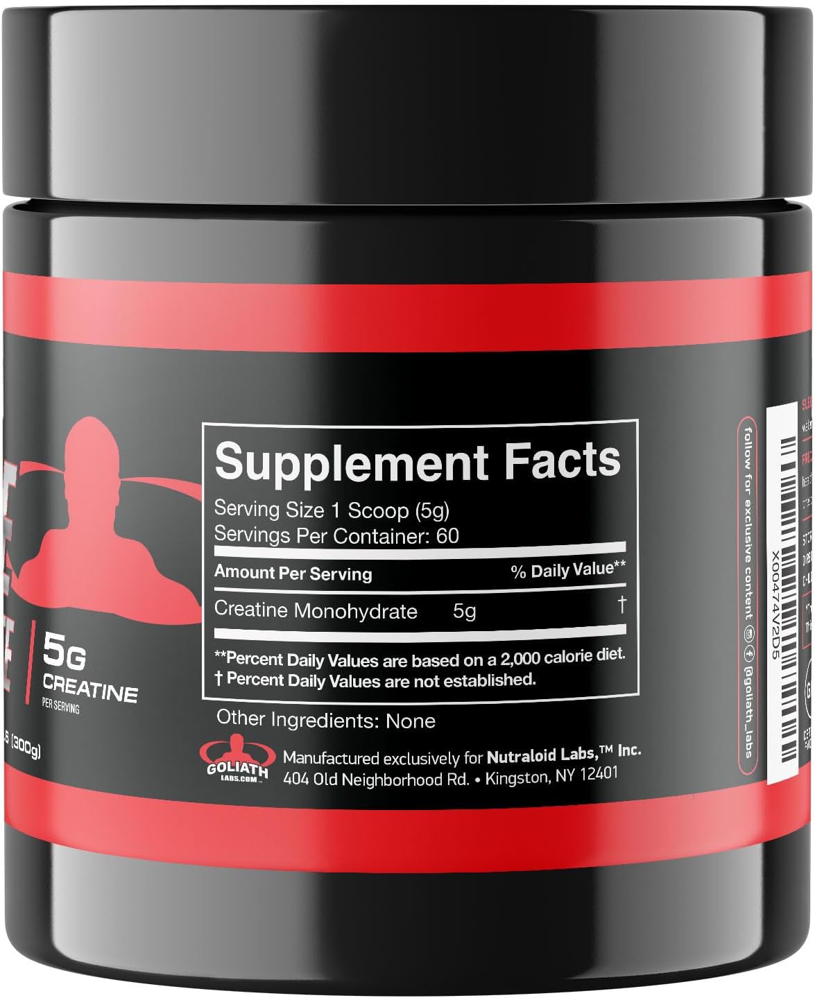 100% Pure Creatine Monohydrate for Strength, Muscle Gain, Workout Recovery - 60 Servings, 300g - BoostGo Australia