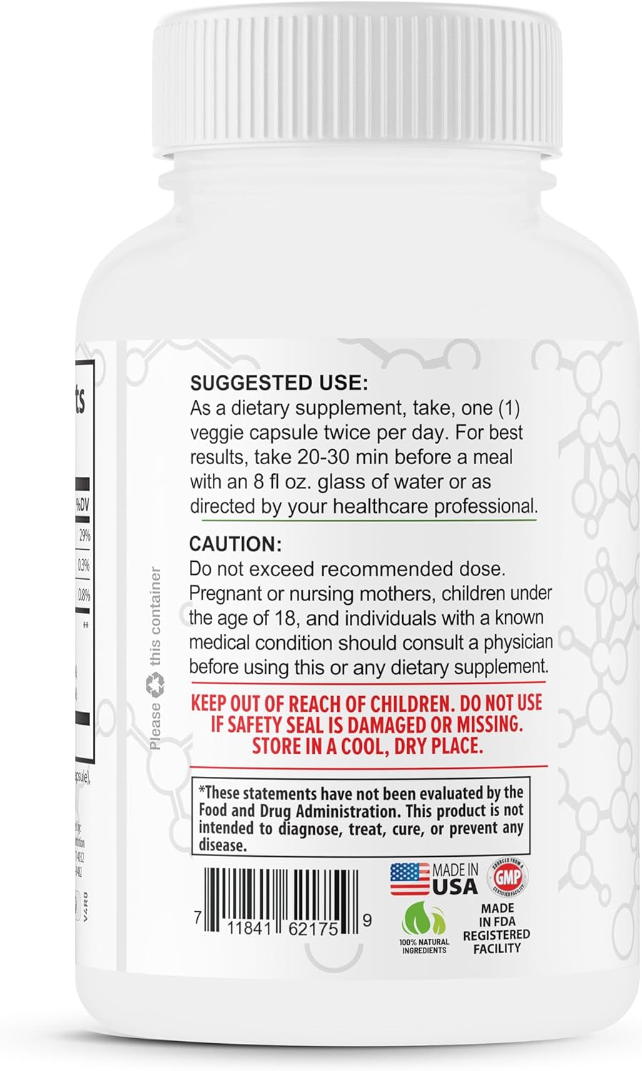 100% Pure Garcinia Cambogia Extract with 95% Natural HCA - 1368mg per Serving - Fast Slimming Formula Support - All-Natural Appetite Suppressant - 30 Servings for Men & Women