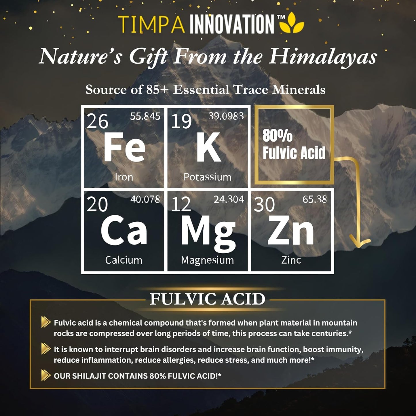 100% Pure Himalayan Shilajit Resin - Potent Premium Supplement with 85+ Trace Minerals and 80% Fulvic Acid - Organic Shilajit for Men and Women - 30g