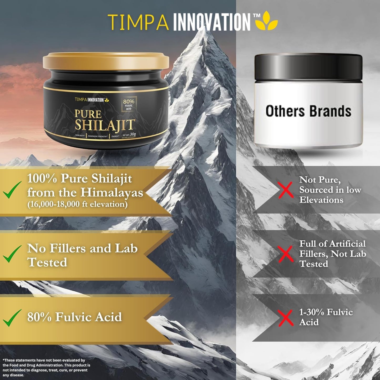 100% Pure Himalayan Shilajit Resin - Potent Premium Supplement with 85+ Trace Minerals and 80% Fulvic Acid - Organic Shilajit for Men and Women - 30g