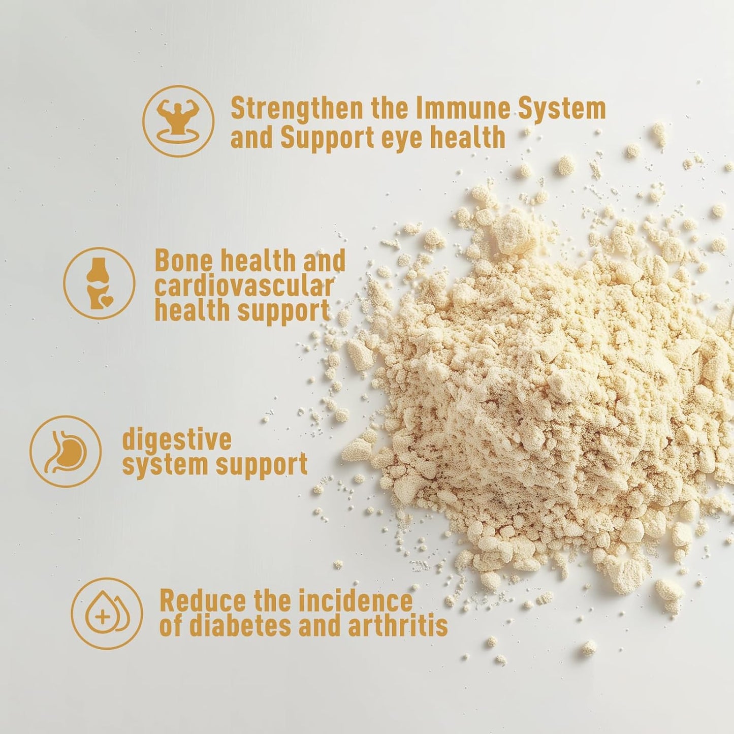 100% Pure Organic Cauliflower Powder - 16 oz - Supports Physical Health - Natural Green Food - Rich in Vitamins - Unleash'd Organic