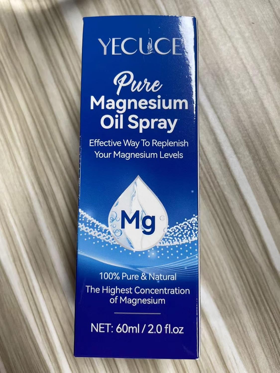 100% Pure Organic Magnesium Oil Spray (4 Fl.Oz) - Easy Application & Natural Formula