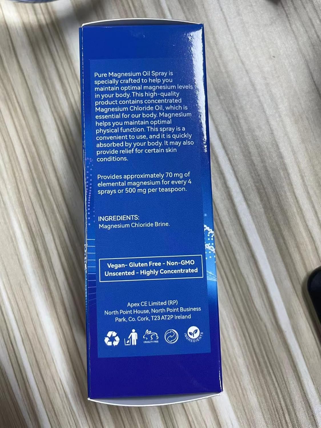100% Pure Organic Magnesium Oil Spray (4 Fl.Oz) - Easy Application & Natural Formula