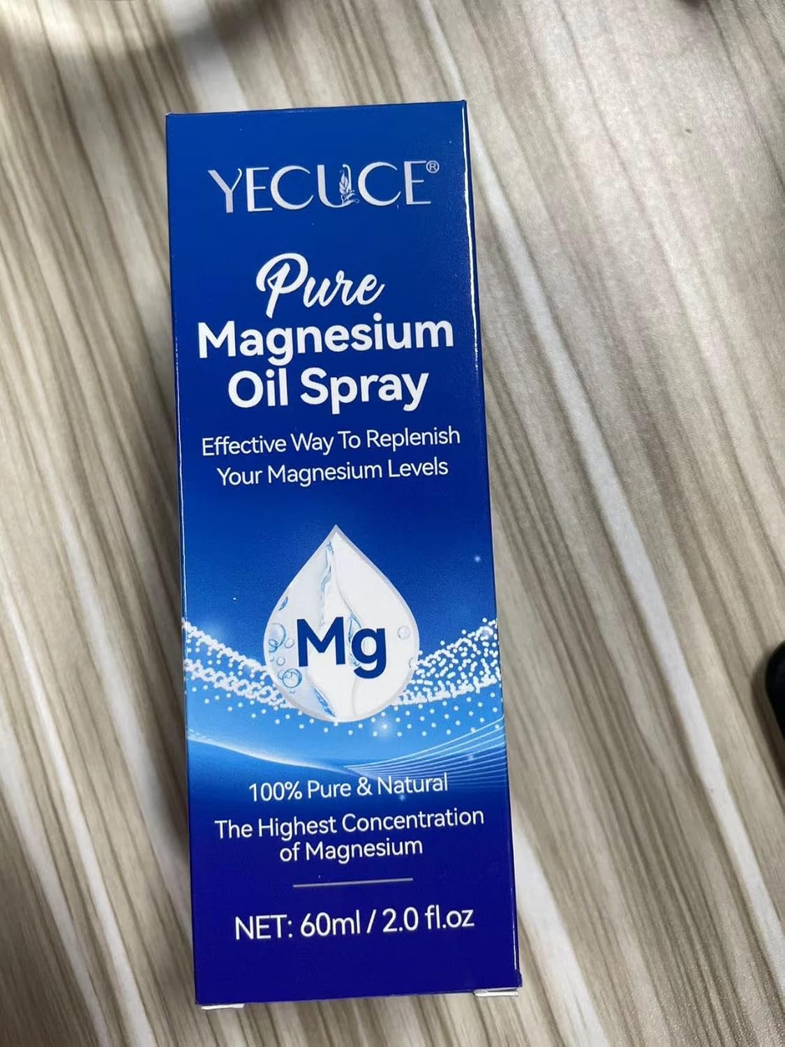 100% Pure Organic Magnesium Oil Spray (4 Fl.Oz) - Easy Application & Natural Formula