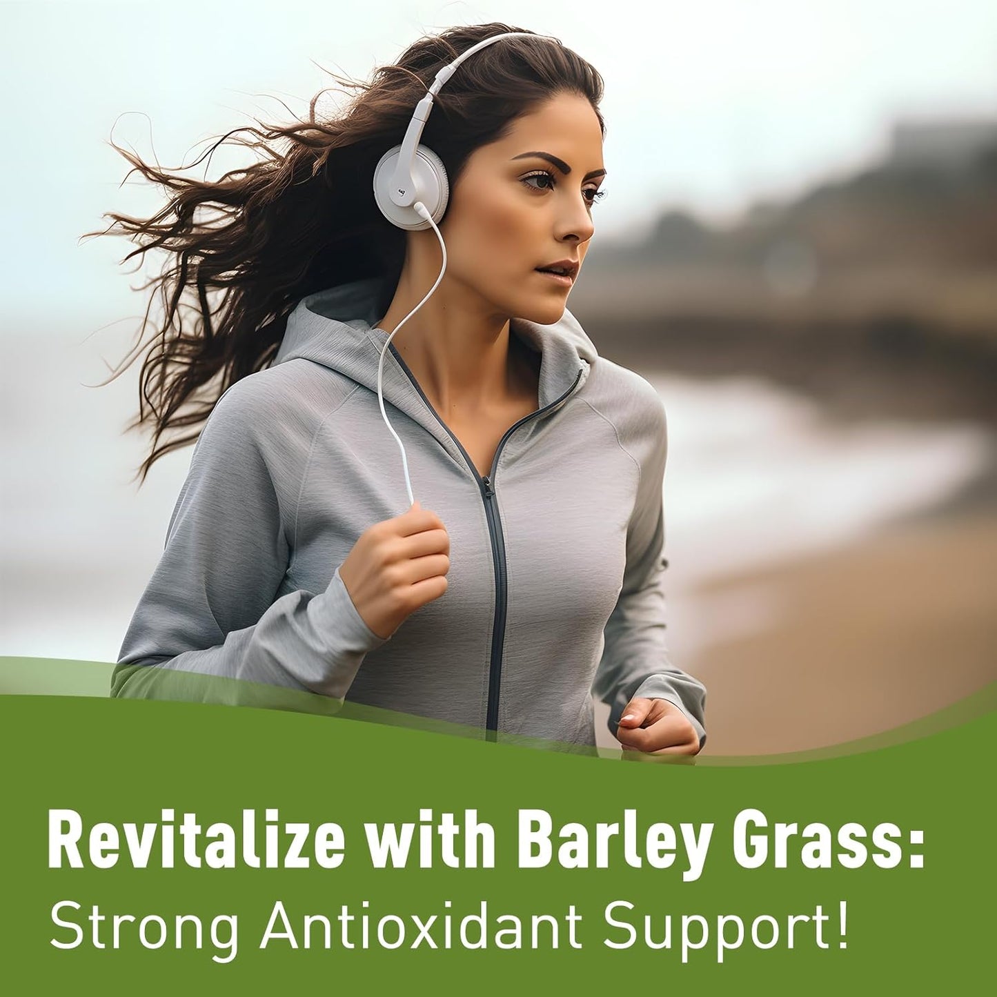 100% Pure & Organic UNLEASH'D Barley Grass Powder - 1 Pound Superfood Greens with Vitamins, Minerals, Fibers, Antioxidants