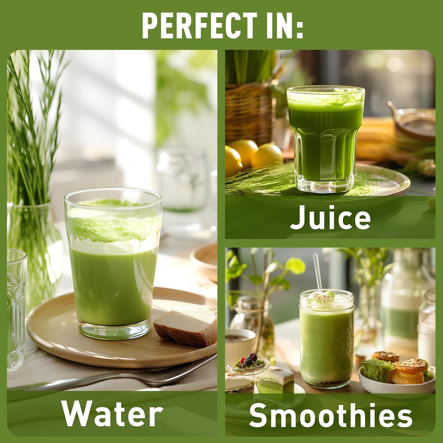 100% Pure & Organic UNLEASH'D Barley Grass Powder - 1 Pound Superfood Greens with Vitamins, Minerals, Fibers, Antioxidants