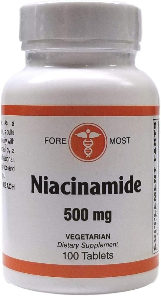100 Tablets of Niacinamide by Holistic Health International, LLC - Essential Vitamin Supplement for Overall Wellbeing