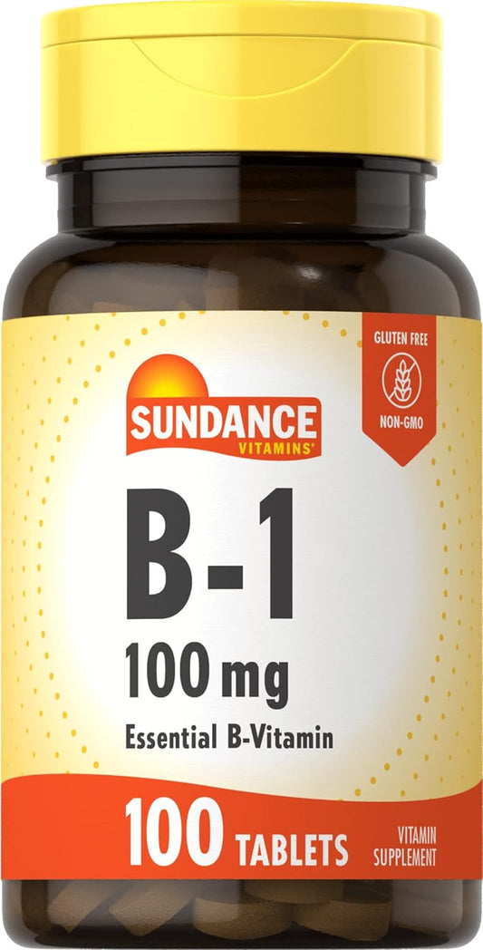 100 Tablets of Sundance B-1 100 mg Supplement for Improved Health and Wellness