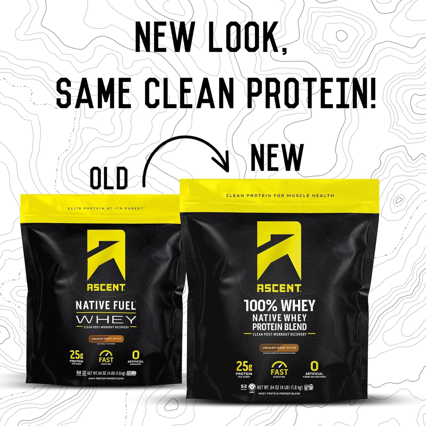 100% Whey Protein Powder - Chocolate Peanut Butter Flavor, Post-Workout Isolate with BCAAs, Leucine, Essential Amino Acids, Gluten-Free - 4 lb
