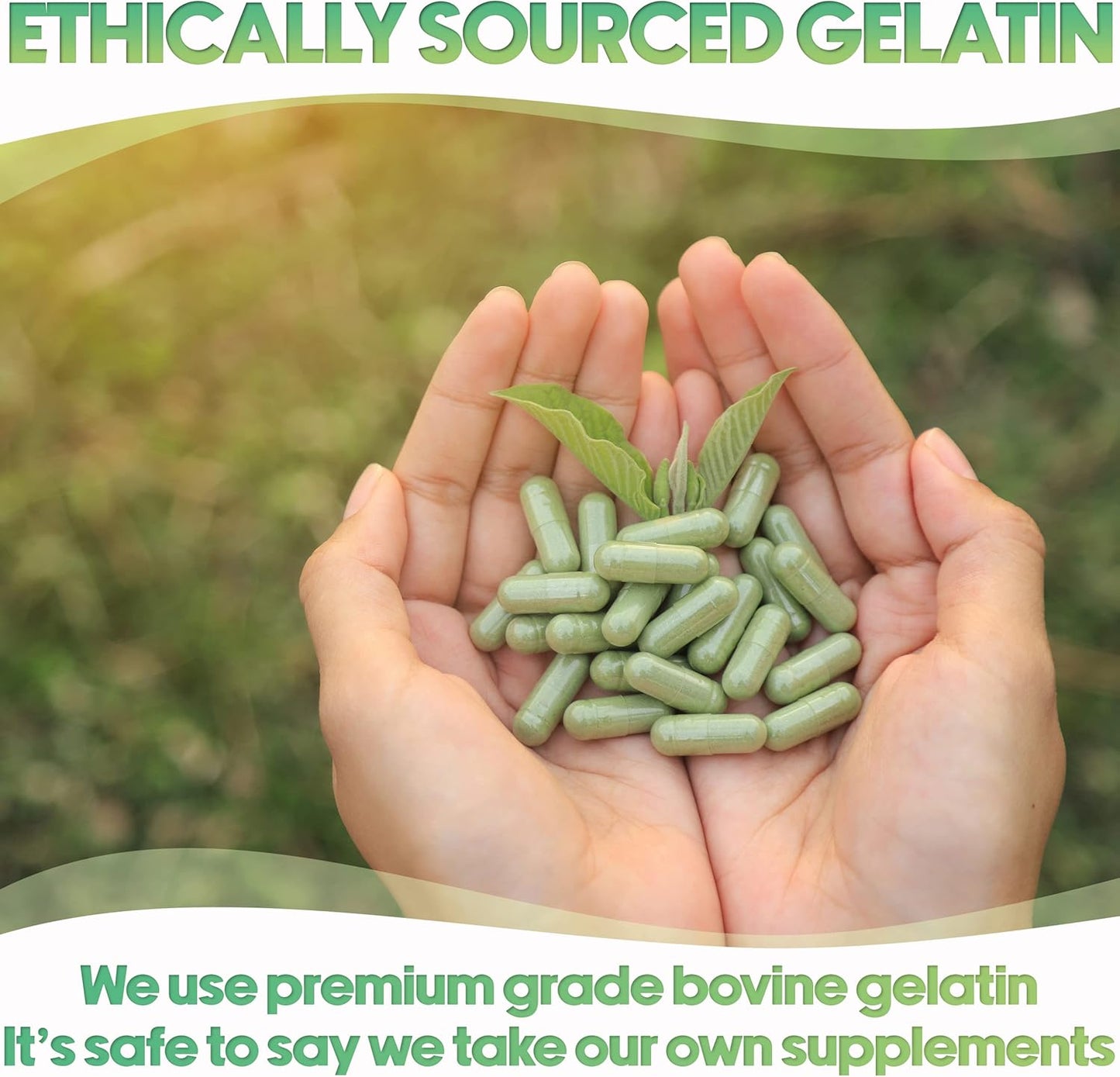 1000 Count Small Empty Gelatin Capsules for DIY Capsule Filling - Bovine Empty Gel Caps - XPRS Nutra Green/Yellow Caps - BoostGo Australia