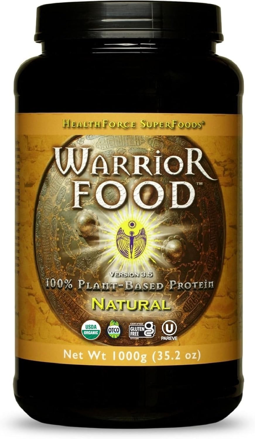 1000 Grams HealthForce SuperFoods Warrior Protein Powder - Natural Flavor