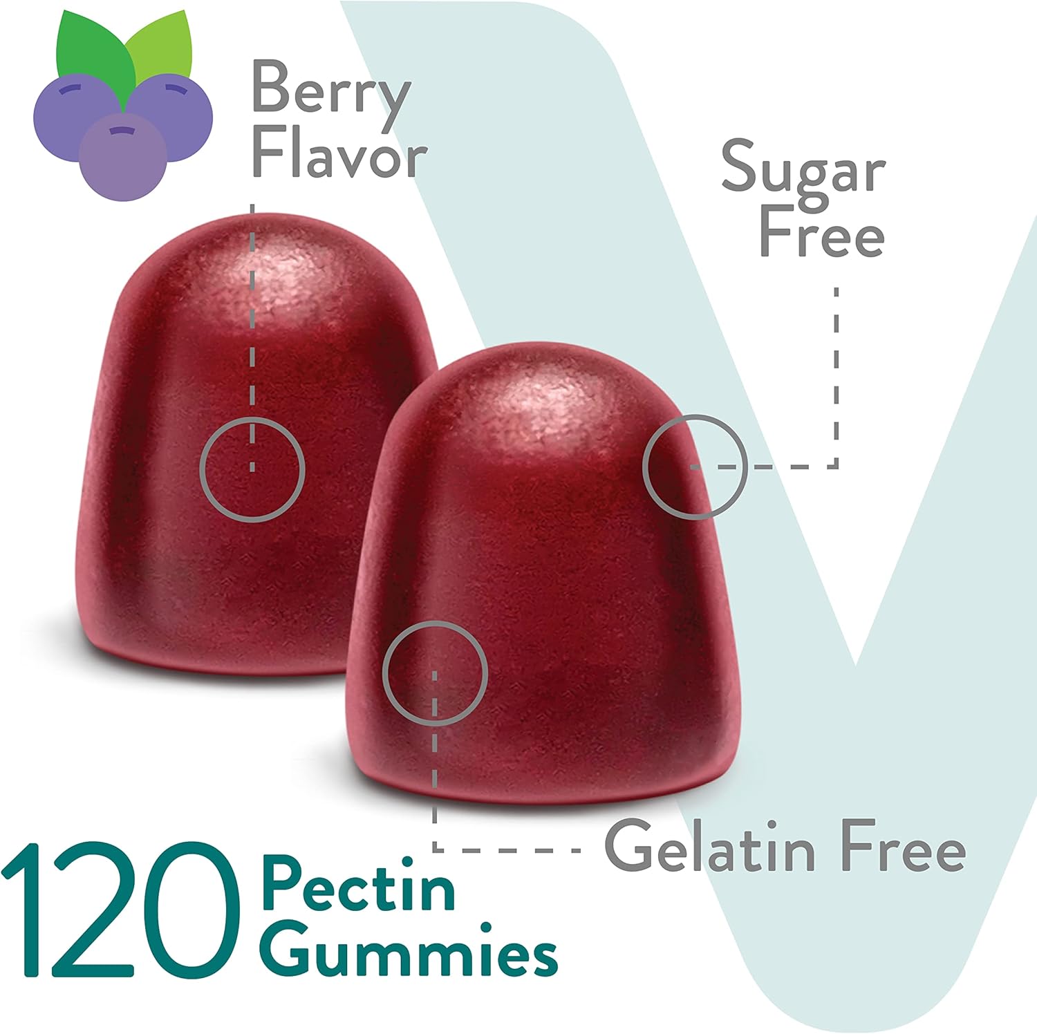 10,000mcg Biotin Gummies for Hair, Skin, Nails - Sugar-Free - Hair Growth, Healthy Skin, Strong Nails - Vegan, Gluten-Free - Berry Flavor