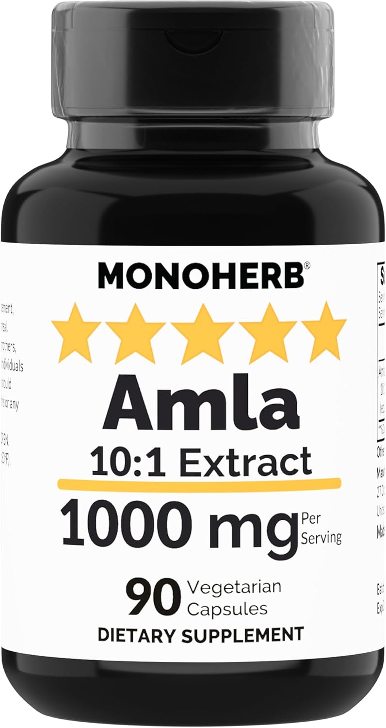 1000mg Amla Extract Capsules - 90 Count by MONOHERB